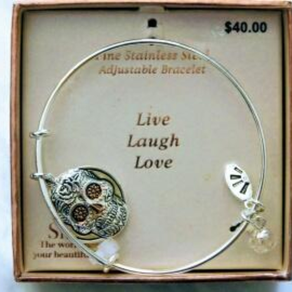 Shine  Skull Adjustable Bracelet